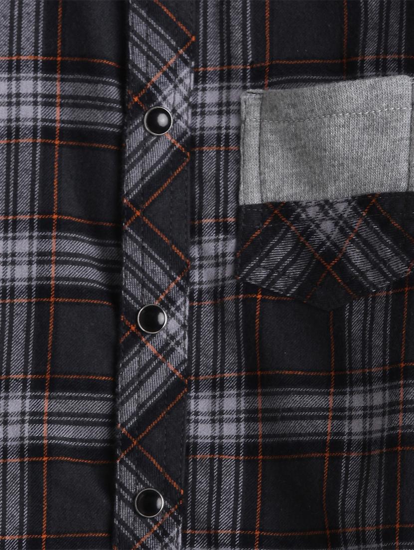 grey cotton shirt - 17397925 - Zoom Image - 4