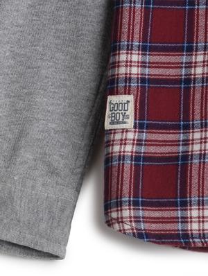 red cotton shirt - 17397926 - Standard Image - 3