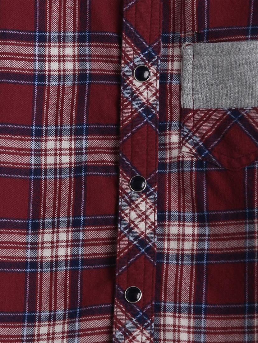 red cotton shirt - 17397926 - Zoom Image - 4
