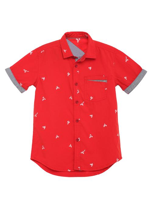 red cotton shirt - 17397933 - Standard Image - 1