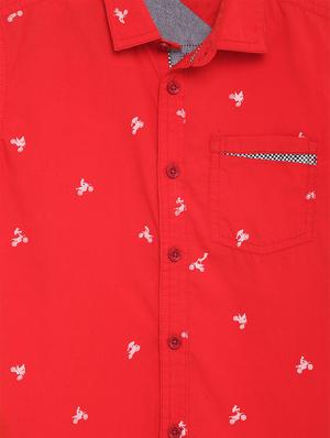 red cotton shirt - 17397933 - Standard Image - 3