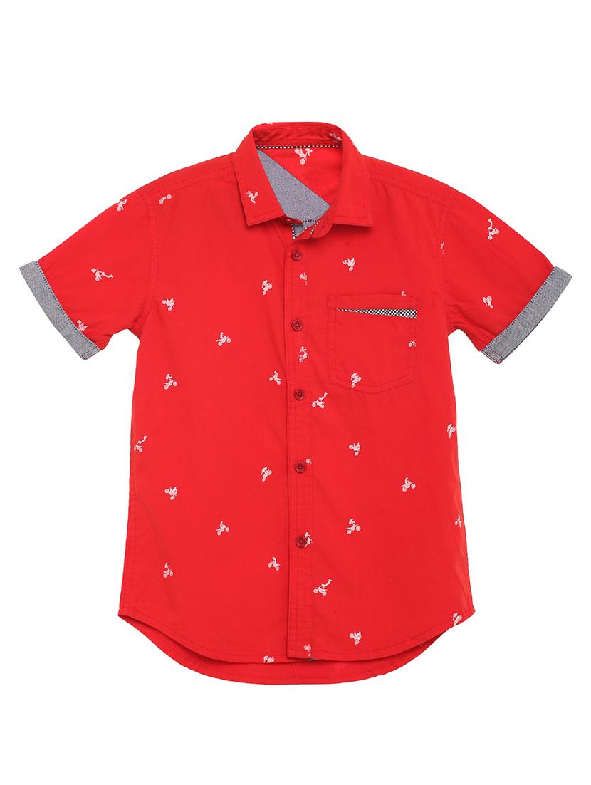 red cotton shirt - 17397933 - Zoom Image - 1