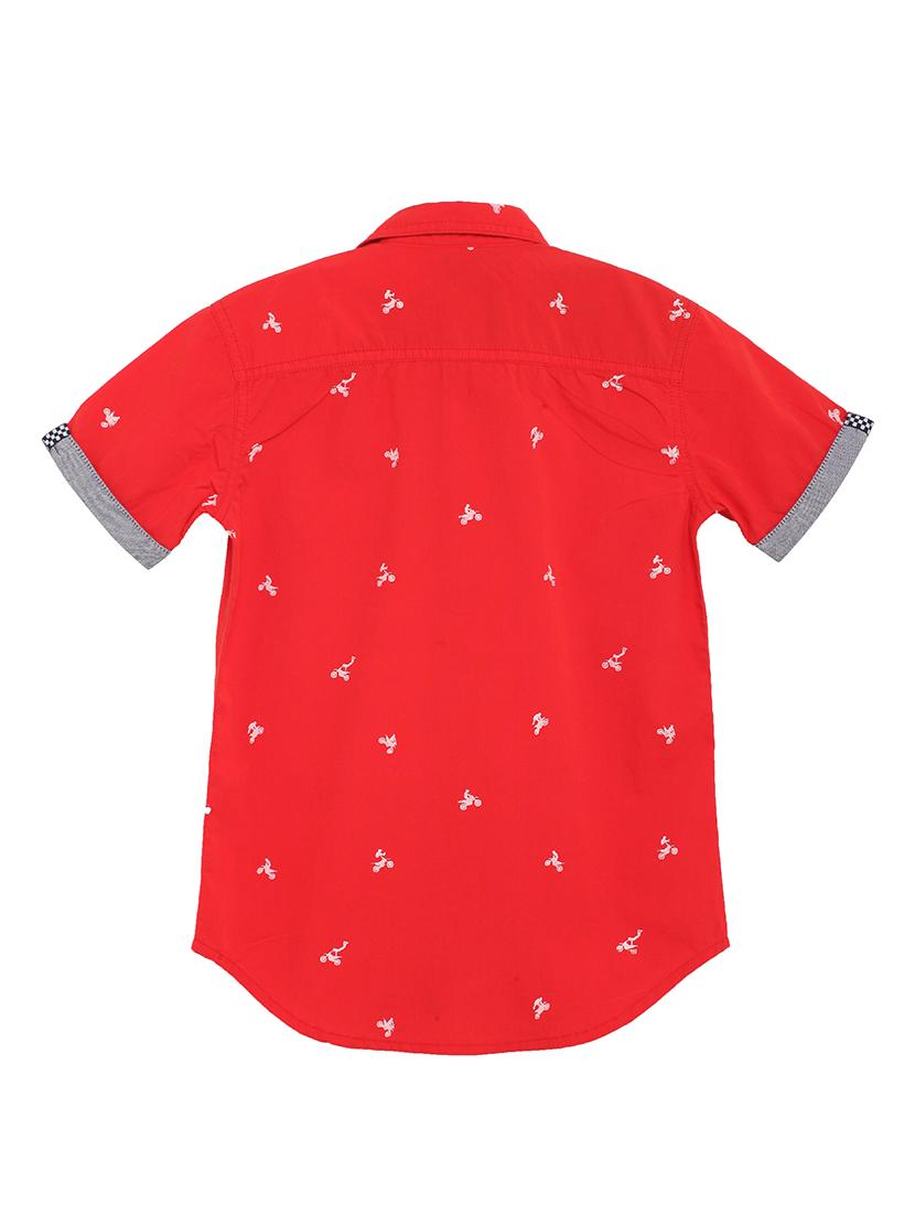 red cotton shirt - 17397933 - Zoom Image - 2