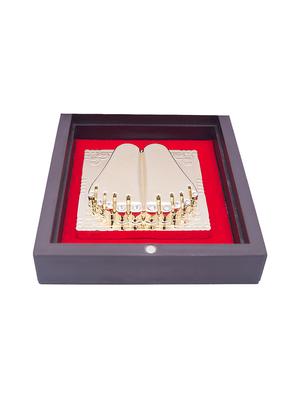 24 ct gold foil ganesh pooja box - 17397954 - Standard Image - 4