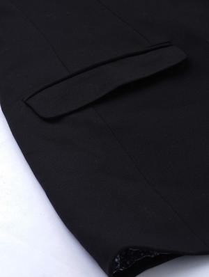 black solid single breasted casual blazer - 17398157 - Standard Image - 6