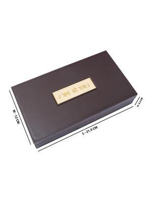 24 ct gold plated ram darbaar pooja box - 17398181 - Standard Image - 8