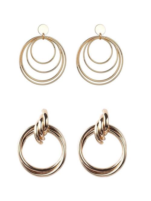 multi colored metal combo's. earring - 17398210 - Standard Image - 1