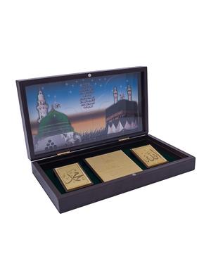 24 ct gold plated allah muhammad dua box - 17398236 - Standard Image - 2