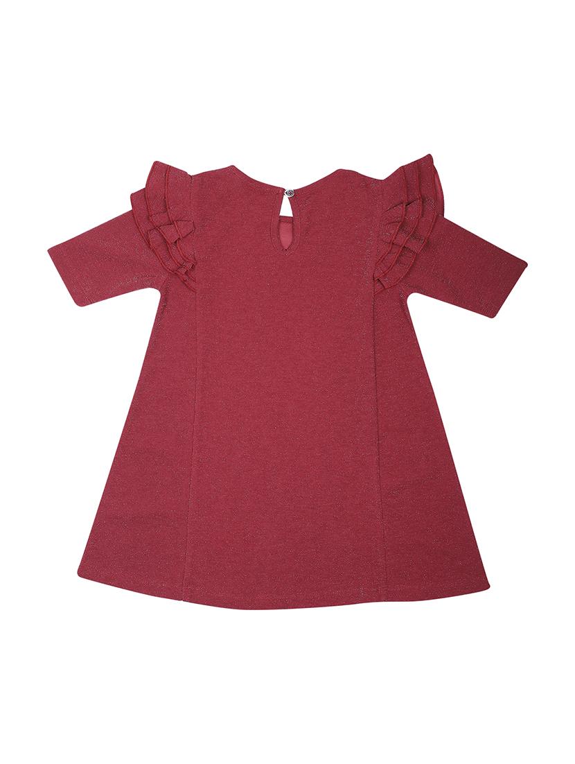 red polyester frock - 17398245 - Zoom Image - 2