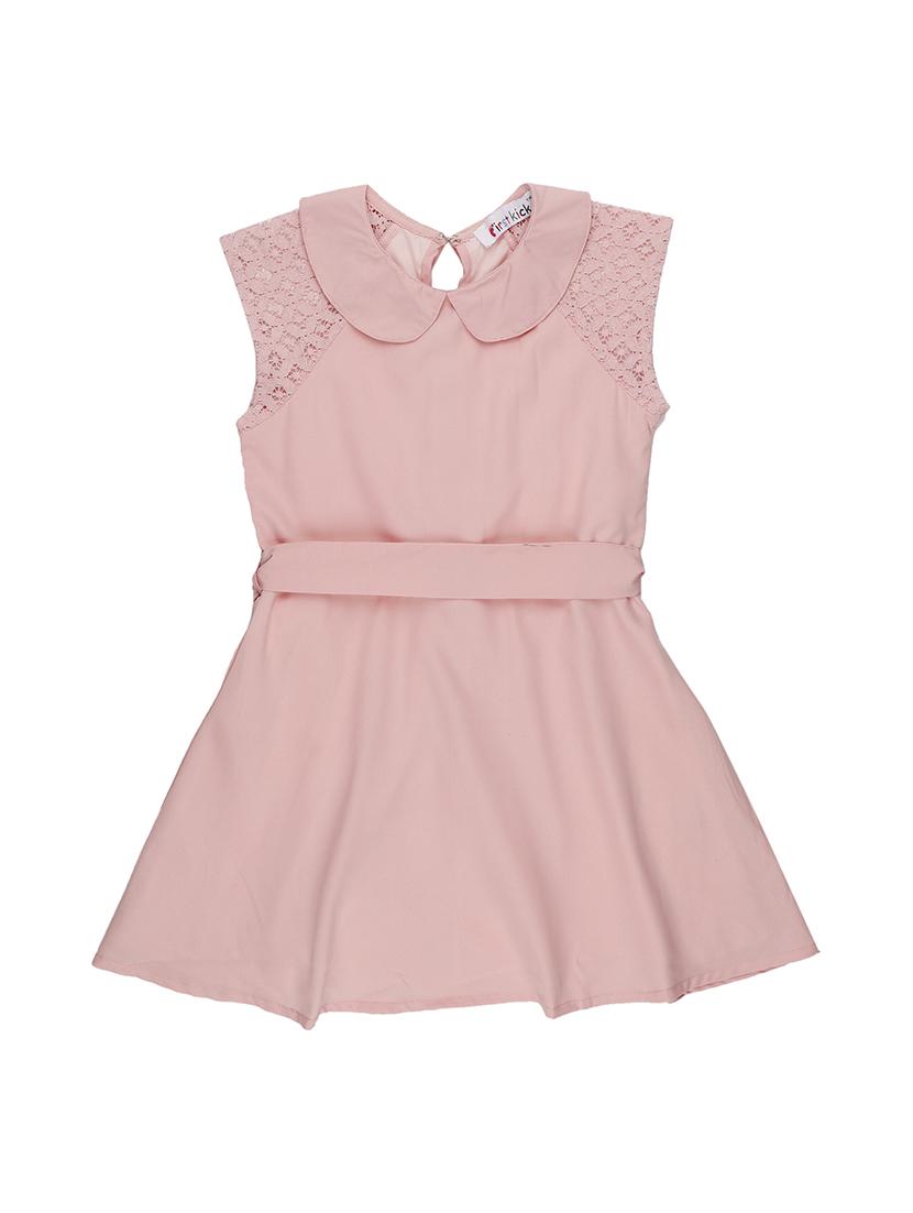 pink solid frock - 17398246 - Zoom Image - 2