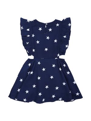 blue polyester frock - 17398250 - Standard Image - 2