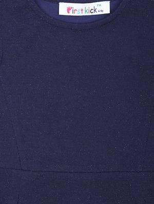 blue polyester peplum top - 17398252 - Standard Image - 3