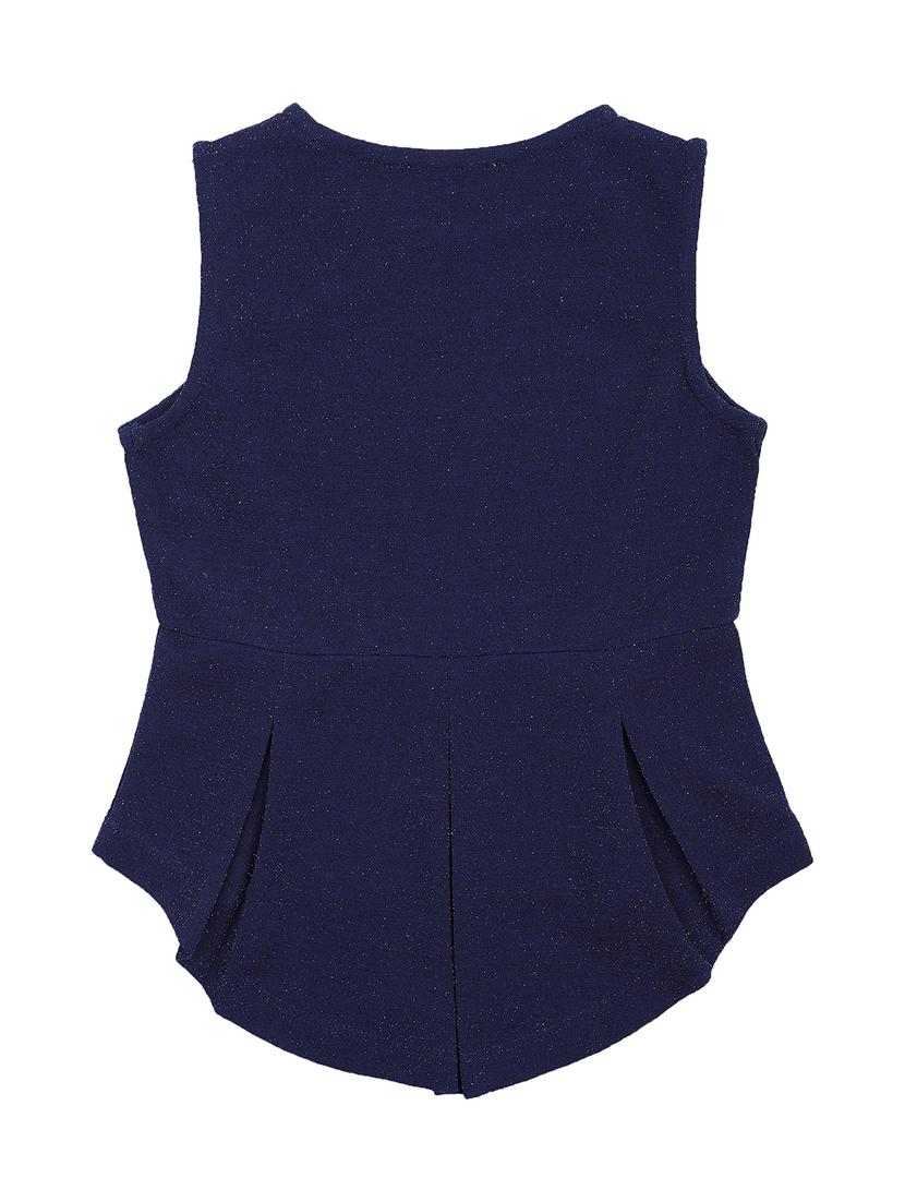 blue polyester peplum top - 17398252 - Zoom Image - 2