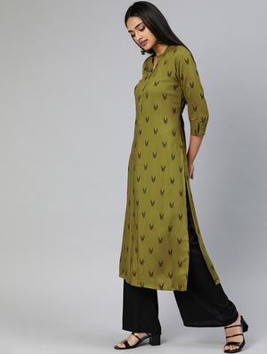 self-design straight kurta - 17398423 - Standard Image - 2