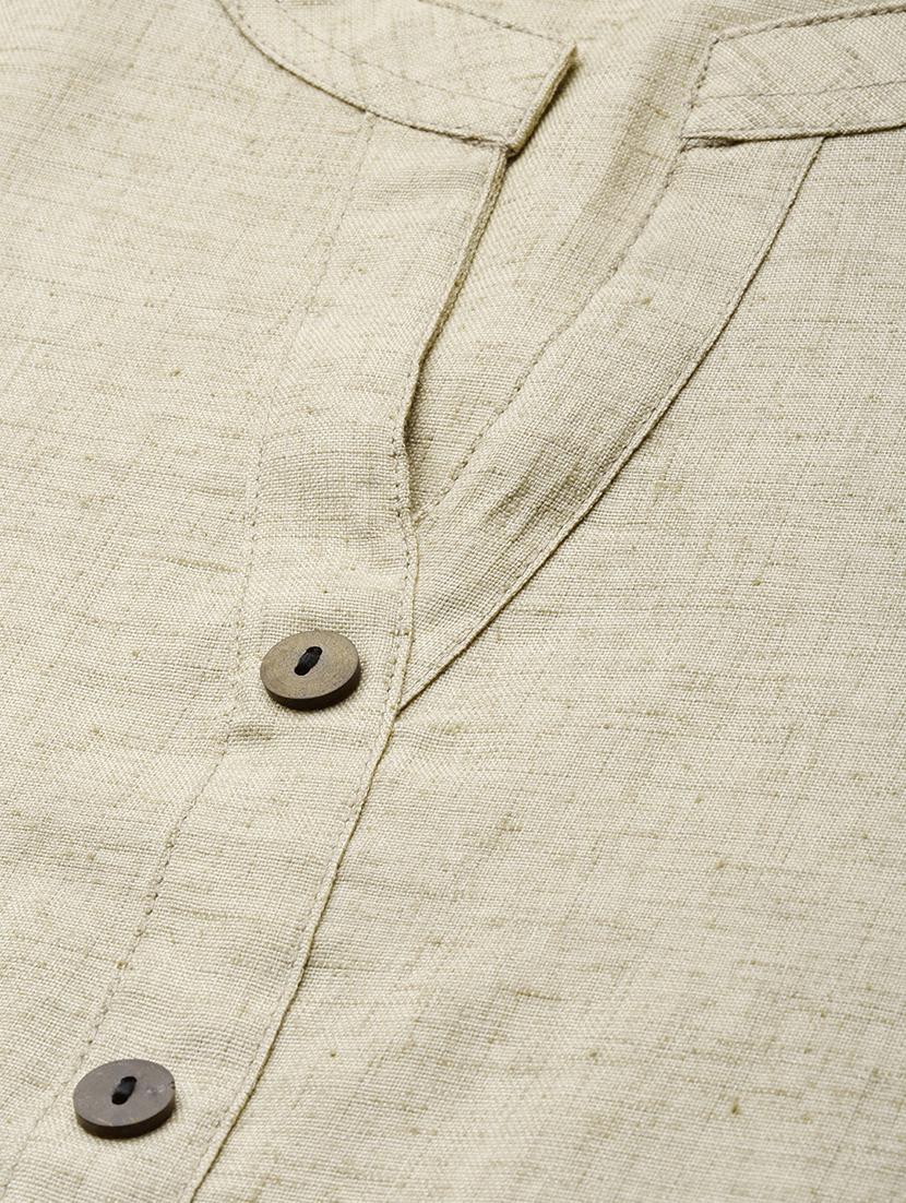 solid straight kurta - 17398432 - Zoom Image - 4