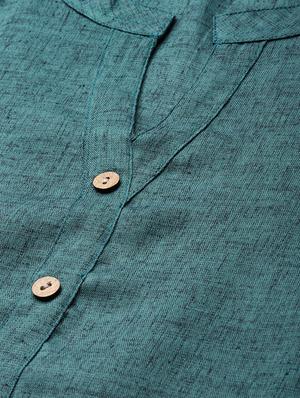 solid straight kurta - 17398442 - Standard Image - 4
