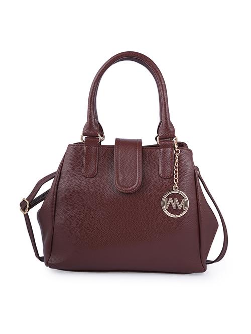 brown leatherette (pu) regular handbag - 17398453 - Very Small Image - 1