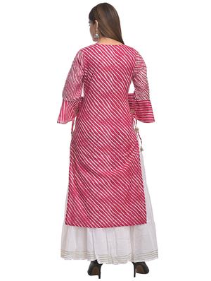 leheriya printed straight kurta - 17398615 - Standard Image - 2