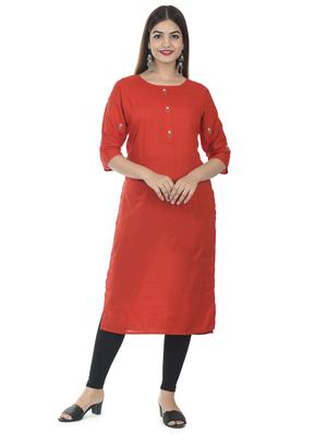 solid straight kurta with embroidered jacket - 17398627 - Standard Image - 2