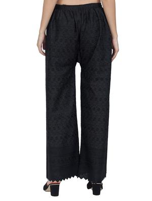 black cotton palazzos - 17398665 - Standard Image - 3