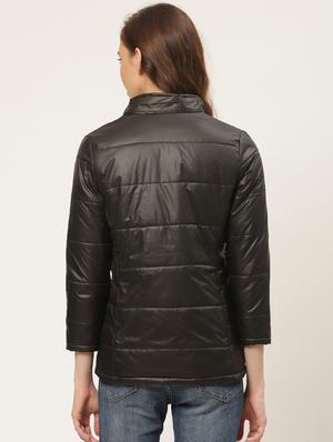 hooded neck padded jacket - 17398745 - Standard Image - 3