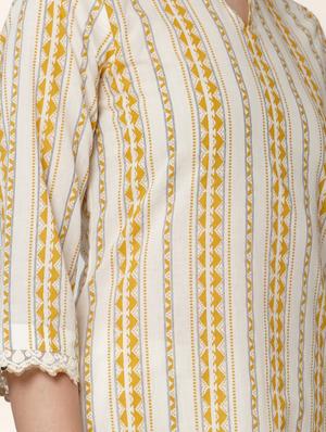 striped kurta palazzo set - 17398809 - Standard Image - 4