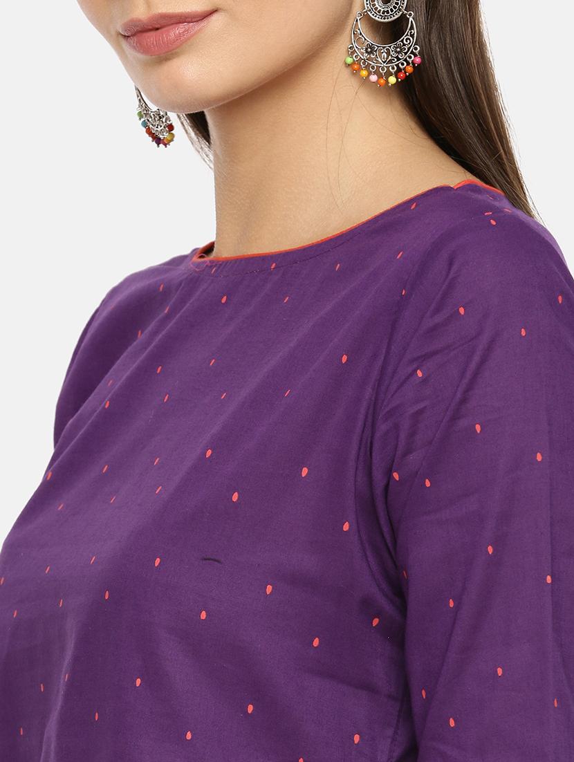 embroidered straight kurta - 17398821 - Zoom Image - 5
