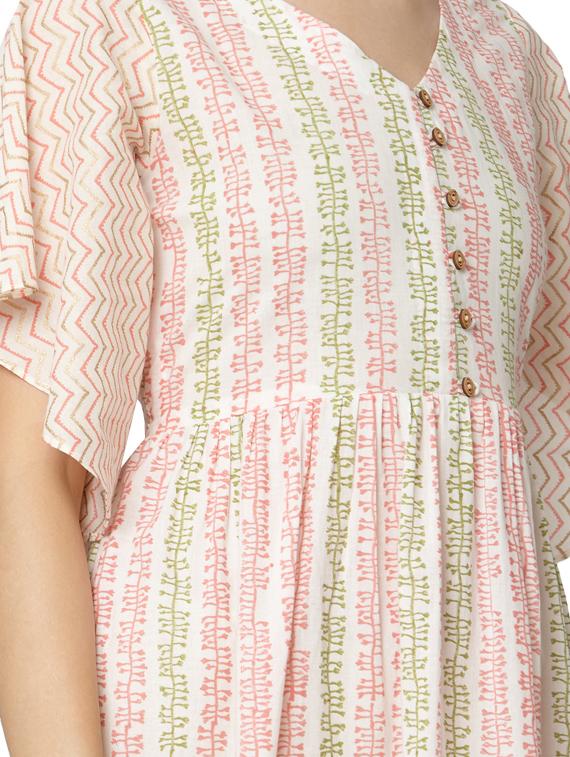 flutter sleeves a-line dress - 17398854 - Zoom Image - 4