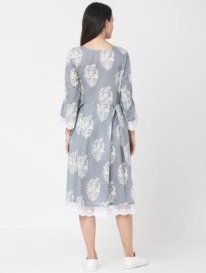 color block a-line dress - 17398856 - Standard Image - 3