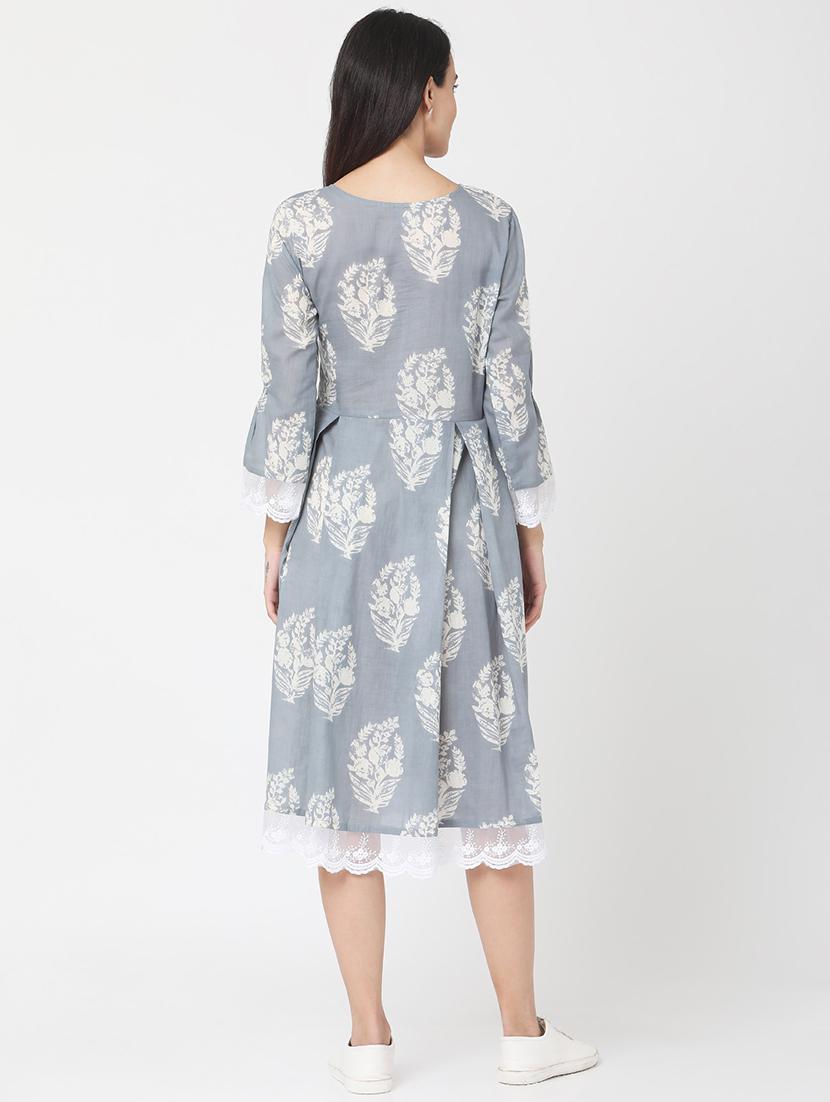 color block a-line dress - 17398856 - Zoom Image - 3