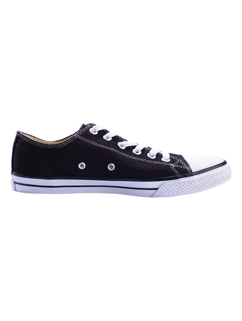 black canvas lace up sneakers - 17399056 - Zoom Image - 2