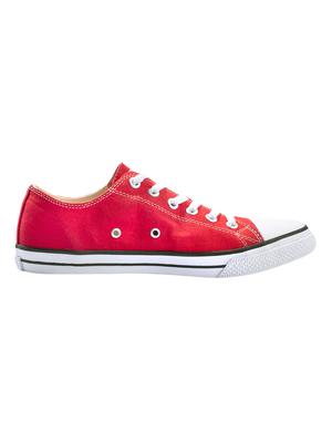 red canvas lace up sneakers - 17399057 - Standard Image - 2