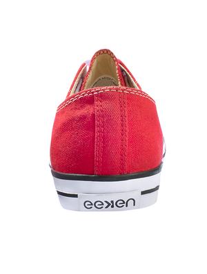 red canvas lace up sneakers - 17399057 - Standard Image - 3