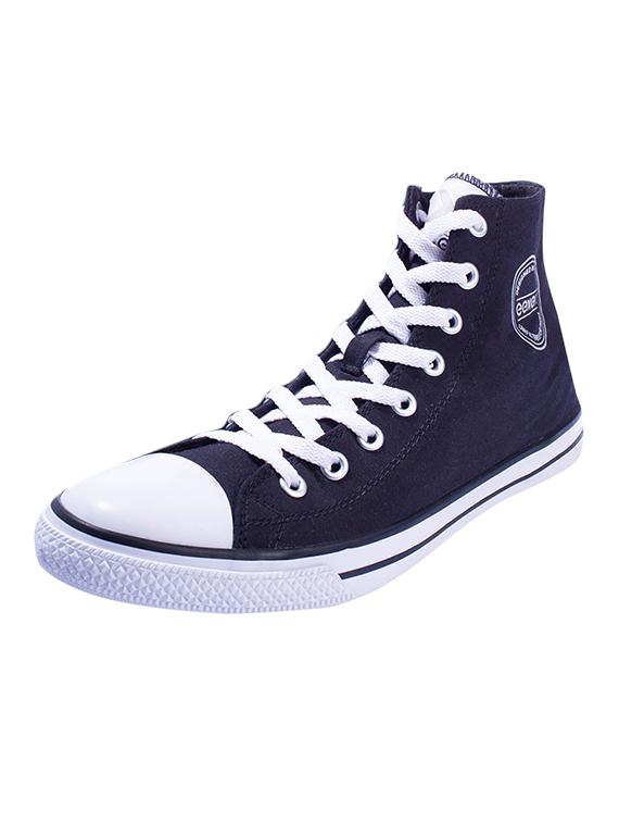 black canvas lace up sneakers - 17399059 - Zoom Image - 1