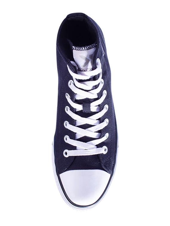 black canvas lace up sneakers - 17399059 - Zoom Image - 4