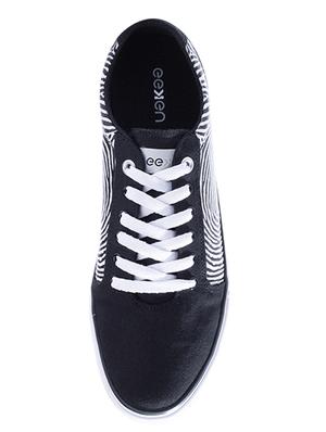 black canvas lace up sneakers - 17399061 - Standard Image - 4