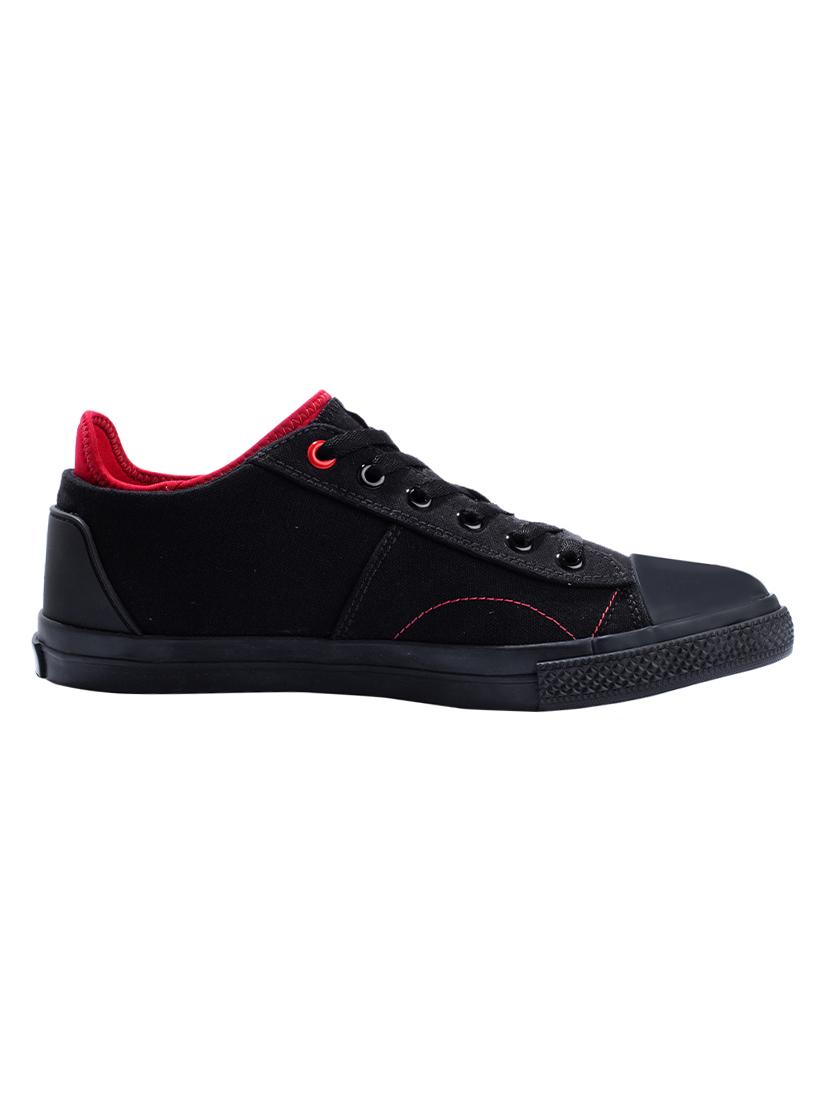 black canvas lace up sneakers - 17399064 - Zoom Image - 1