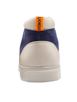 blue leather lace up sneakers - 17399069 - Standard Image - 3