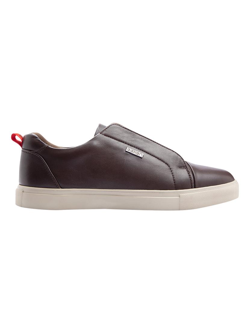 brown leather lace up sneakers - 17399073 - Zoom Image - 2