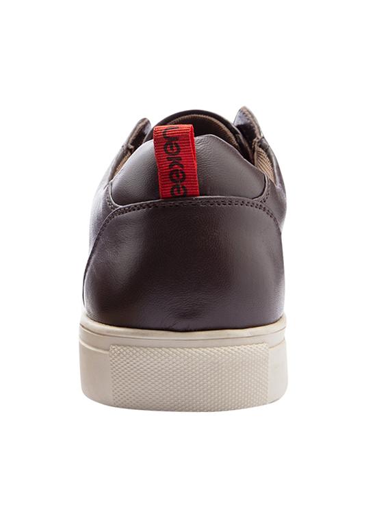 brown leather lace up sneakers - 17399073 - Zoom Image - 3