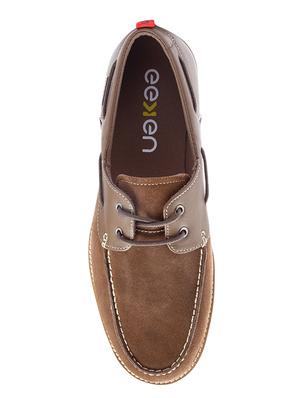 brown suede lace up sneakers - 17399077 - Standard Image - 3