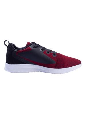 red mesh & synthetic lace up sneakers - 17399081 - Standard Image - 2