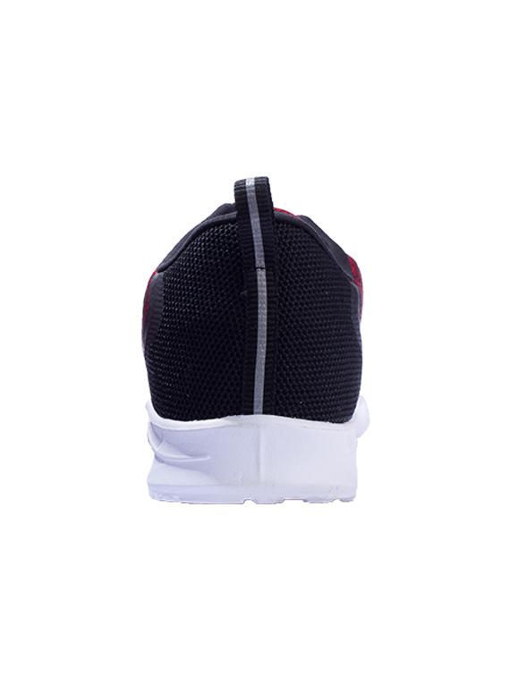 red mesh & synthetic lace up sneakers - 17399081 - Zoom Image - 3