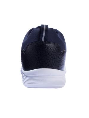 navy mesh & synthetic lace up sneakers - 17399084 - Standard Image - 2