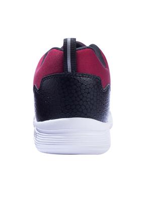 maroon mesh & synthetic lace up sneakers - 17399085 - Standard Image - 3