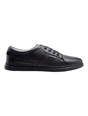 black leather lace up sneakers - 17399159 - Standard Image - 2
