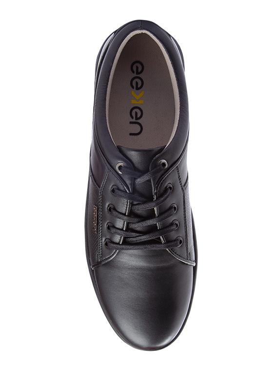 black leather lace up sneakers - 17399159 - Zoom Image - 4