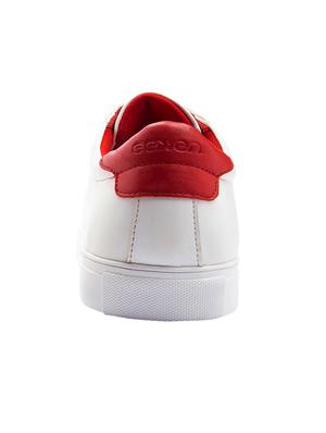 white synthetic lace up sneakers - 17399161 - Standard Image - 3