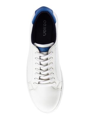 white synthetic lace up sneakers - 17399162 - Standard Image - 4