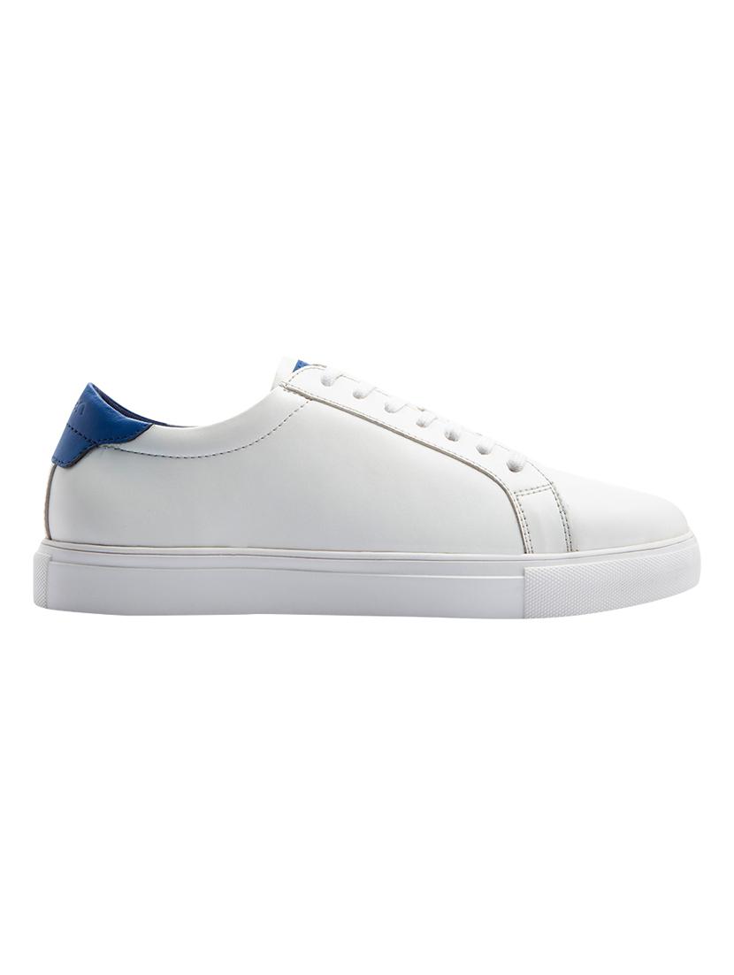 white synthetic lace up sneakers - 17399162 - Zoom Image - 2